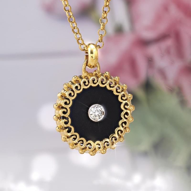 NuovoVecchio Pendant and Italian Chain